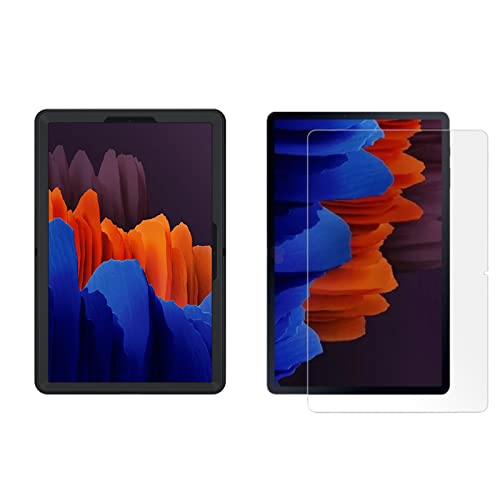 Lobwerk 2in1 Set für Samsung Galaxy Tab S7+ Plus SM-T970 SM-T975 12.4 Zoll Tablet mit Smartcover + Schutzglas