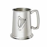 Great Gifts UK Wentworth Zinn – Irische Harfe Zinn Bierkrug