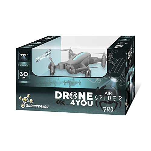Science4you Drohne Mini Air Spider PRO - Propeller Spielzeug für Kinder, Ein Drohne Mini für Kinder ab 8 Jahre und Anfänger - Kinderspielzeug für Kinder ab 6-12+ Jahre die Drohnen Lieben