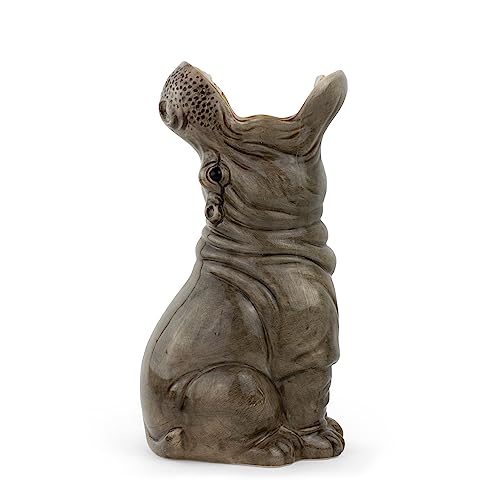 Hunrgy Hippos Vase, handbemalte Nilpferd Vase, ca. 30 cm