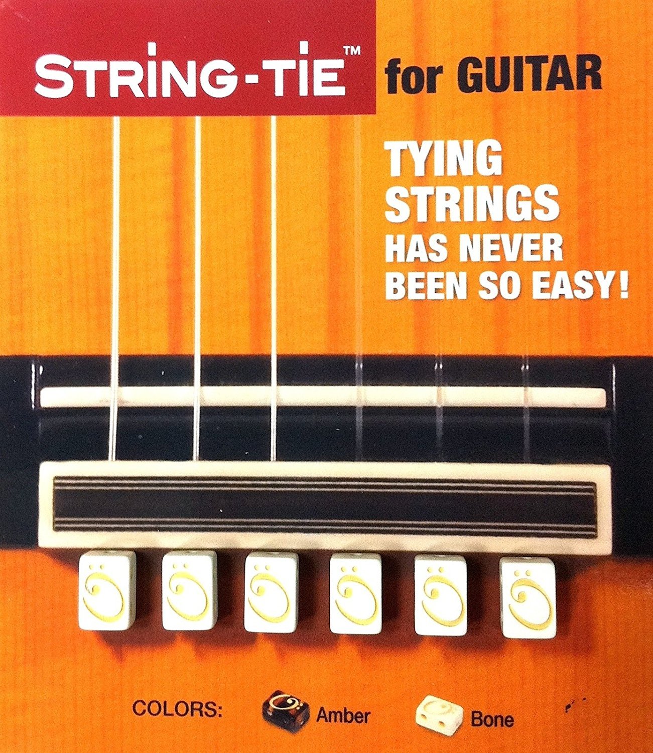 String-Tie für klassische Gitarre (weiß)