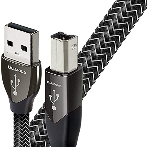 AudioQuest Diamond USB A-B Kabel schwarz 1,5 m USB A USB B USB Kabel - USB Kabel (1,5 m, USB A, USB B, Stecker/Stecker, schwarz, silber)