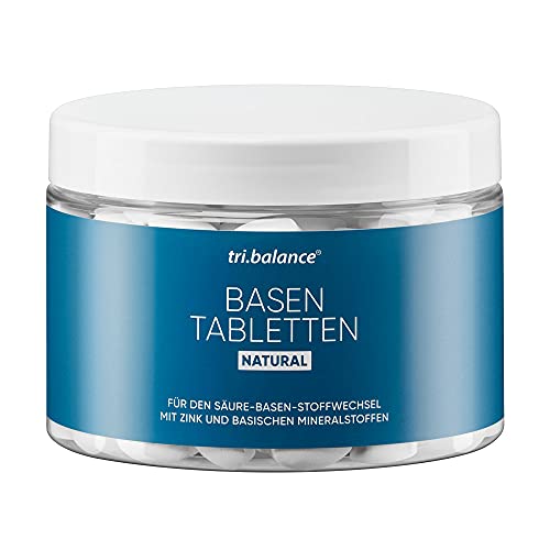 tri.balance Basentabletten Classic 225 Tabletten - 1er Pack I Zum Säure-Basen-Ausgleich I Mit Zink - basischen Mineralstoffen - vegan