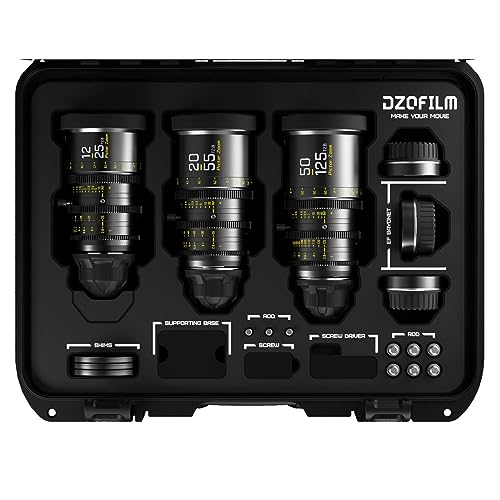 DZOFILM Cine Lens Pictor Zoom 3-Lens Kit (12-25/50-125/20-55 T2.8) Black