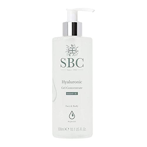 SBC Skincare - Feuchtigkeitsgel für Gesicht und Körper mit Hyaluronsäure - 300 ml - Feuchtigkeitsspendend - Verbessert Ausstrahlung und Straffheit - Hautpflege - Hyaluronic Gel Concentrate