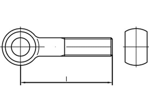 Augenschrauben DIN 444 Stahl 4.6 galv.verzinkt BM16x130