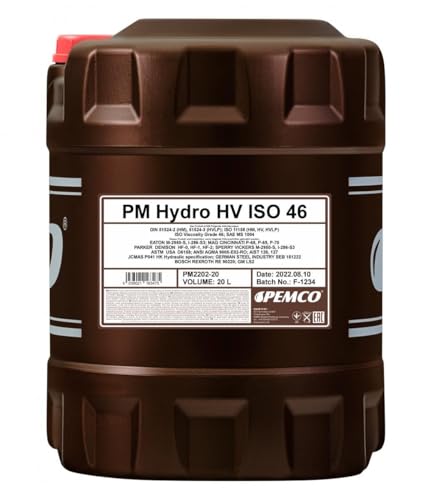 1 x 20L PEMCO Hydro HV ISO 46 / Hydrauliköl HV HF-2