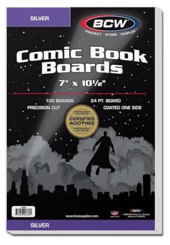 BCW Silver Comic Book Boards 24 pt. (100 ct.)