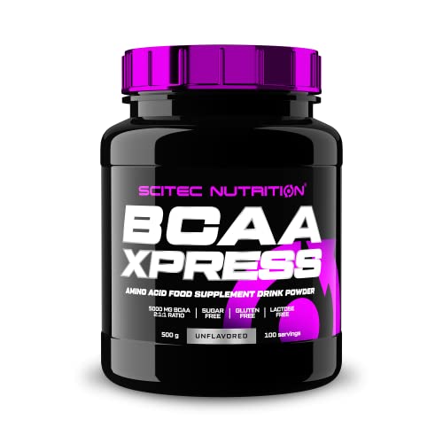 Scitec Nutrition BCAA Xpress, Essentielles BCAA Aminosäuren Pulvergetränk mit Leucin, Isoleucin und Valin, 500 g, Geschmacksneutral
