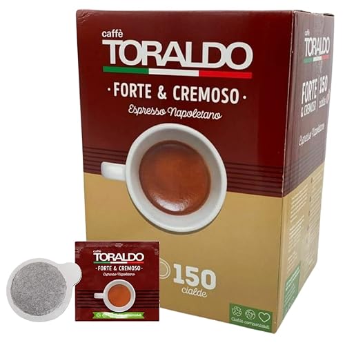 Caffè TORALDO - MISCELA FORTE & CREMOSO Box 150 PADS ESE44 7.2g