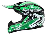 Motocross Motorradhelm Downhill Fullface Helm - Yema YM-211 Cross DH Enduro Quad Mountainbike BMX MTB Helm ECE für kinder-M
