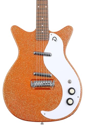 Danelectro 59M NOS E-Gitarre ~ Orange Metal Flake