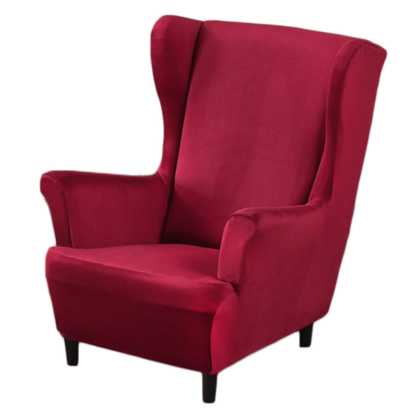 GYHH Kindersessel Abdeckung,Kinderzimmer Sofa Abdeckung, Kindersofa Mini-Sofa-Sessel Abdeckung Bezug Für Ohrensessel Für Kinder Relaxsessel (Wine Red,Samt)