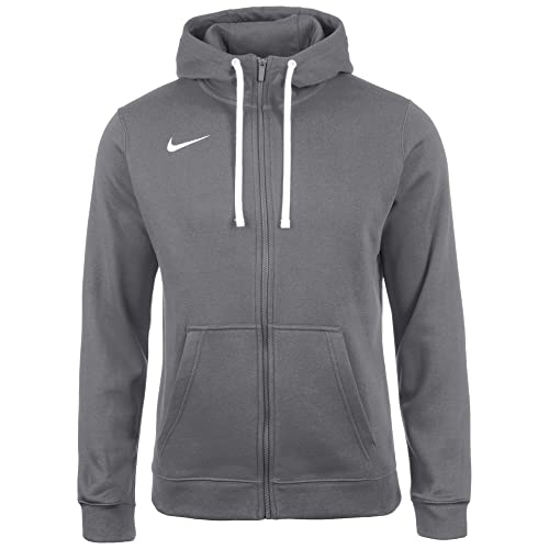 Nike Herren M Hoodie FZ FLC TM CLUB19 Sweatshirt, Charcoal Heathr/Anthracite/White/(White), 2XL