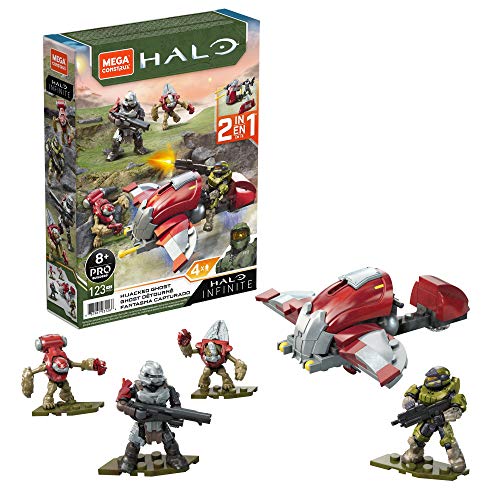 Mega Construx Halo Hijacked Ghost Vehicle Halo Infinite Construction Set