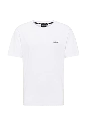 RECARO T-Shirt Originals Basic | Herren Shirt, Rundhals | 100% Baumwolle | Made in Europe, Farbe:White, Größe:L
