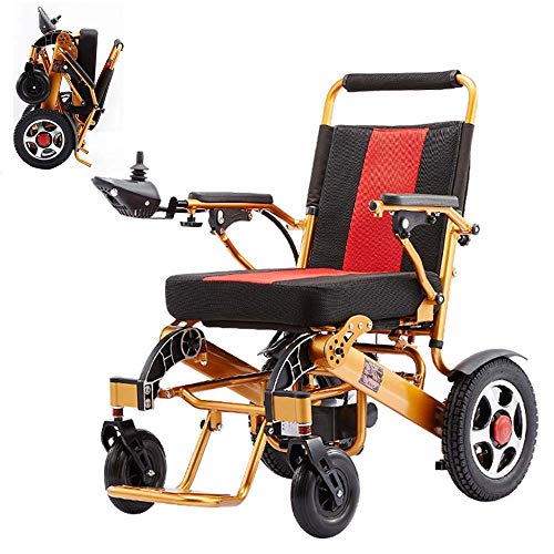 VejiA Rollstuhl, faltbarer Elektrorollstuhl, leichter Rollstuhl, leichter motorisierter Elektroroller für die Reise, Polymer-Li-Io