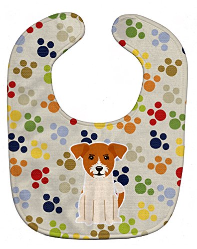 Caroline's Treasures BB5937BIB Babylätzchen, Motiv Jack Russell Terrier, groß