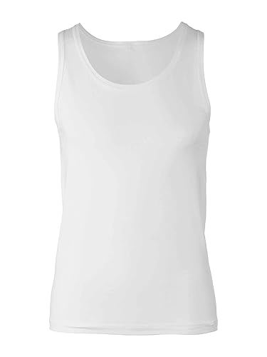 Calida Herren Athletic-Shirt Focus Unterhemd, (Weiss 001), Large (Herstellergröße: L = 52/54)