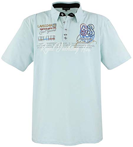 Herren àœbergrößen Polo-Shirt LV-4688, Mint, 5XL