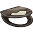 SCHÜTTE WC-Sitz »Wood Heart«, Duroplast, oval, mit Softclose-Funktion - braun
