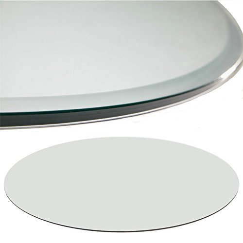 Euro Tische Glasplatte für Kaminofen und Tischplatte in 70cm Facettenschliff, Schutzplatte mit 6mm ESG Sicherheitsglas, Funkenschutzplatte, Glasboden für Kamin (Klarglas)