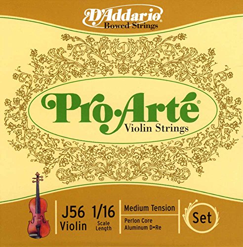 D'Addario Pro-Arte Violinensaiten-Set 1/16 Mensur Medium-Spannung