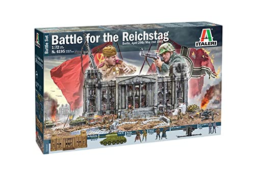 Italeri 6195S 1:72 Battle-Set 1945 Fall of The Reichs, Modellbau, Bausatz, Standmodellbau, Basteln, Hobby, Kleben, Plastikbausatz, detailgetreu