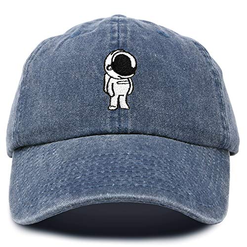 DALIX Astronautenmütze Galaxy Spaceman Baseball Caps für Herren und Damen - Blau - Einstellbar