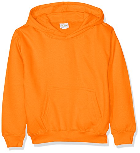 AWDis Jungen Kids Hoodie Kapuzenpullover, Orange (Orange Crush), XL