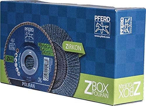 PFERD Fächerscheibe POLIFAN Z BOX D.125mm K.Z-60 kon.INOX ZK 10er Box