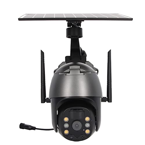 Heim-PTZ-Kamera, 1080P Vollfarb- 9600mAh Solar-Überwachungskamera Cloud SD-Steckplatz für die Heimüberwachung(4G Englisch Europa)