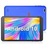 Haehne Tablet PC 8 Zoll Android 10, 8 Zoll Tablet PC, Quad Core Prozessor, 2GB RAM + 32GB ROM, 128GB Erweiterbar, 1280 X 800 IPS, Akku 4000mAh, WiFi, GPS, Bluetooth,Blau
