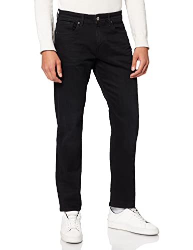 SELECTED HOMME Male Straight Fit Jeans 6292 – Superstretch Schwarz 3234Black Denim
