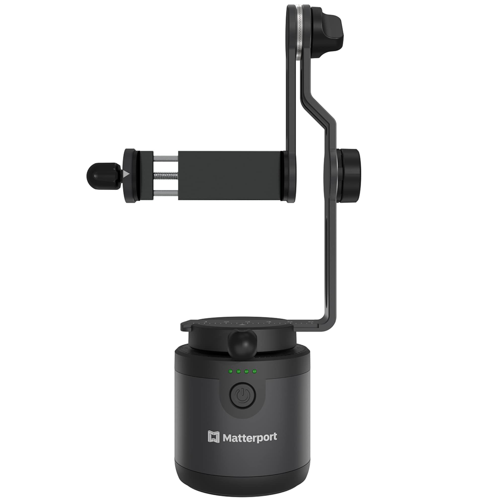 Matterport Axis Gimbal Stabilizer für Smartphone-Kameras – Motorisierte drehbare Halterung für professionelle 3D-360-Grad-Fotoscans für iPhone und Android-Telefone