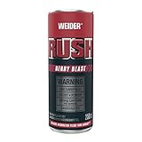 Weider RUSH Ready-to-Drink Pre-Workout Booster, Berry Blast, 250 ml x 24, mit Koffein & Arginin, Energydrink