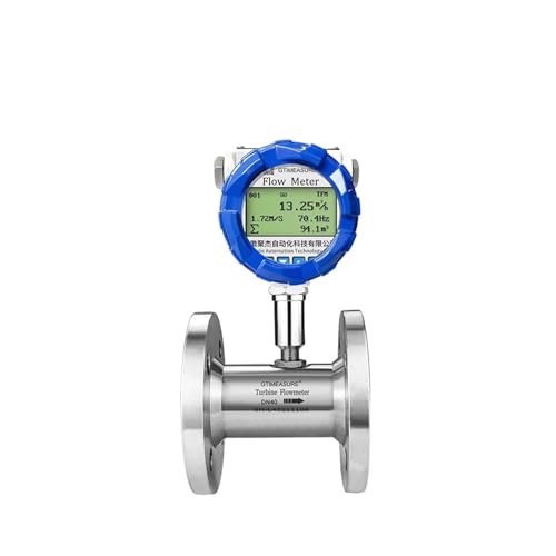 CIJIAOPOYU Flüssigkeitsturbinen-Durchflussmesser, Öl-Kraftstoff-Turbinen-Durchflusssensor, Reiner Wasserzähler (Color : DN80)