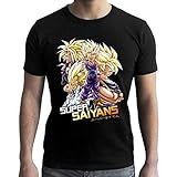 ABYstyle – Dragon Ball – T-Shirt – „Saiyans“ – Herren – Schwarz (XXL)