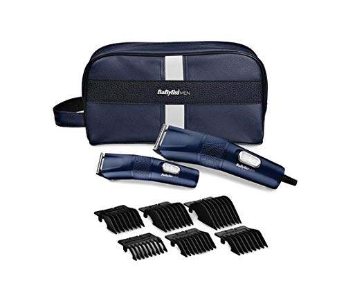 BaByliss 7755B Blue Edition Profi Haarschneidemaschine & Trimmer Geschenkset