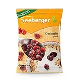 Seeberger Cranberries gesüßt 13er Pack: Halbierte, kanadische Cranberries fruchtig-süß - zum Snacken, als Backzutat und Verfeinern von Gerichten - getrocknet & ungeschwefelt, vegan (13 x 125 g)