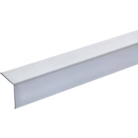 acerto 38151 Eckschutzprofil Aluminium, 125cm / 20 x 20mm * Selbstklebend * Made in Germany * Dreifach gekantet ohne Spitze | Winkel-Profil, Winkelleiste als Kantenschutz & Eckschutzschiene für Wände