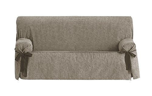 Eysa Dream nicht elastisch mit krawatten sofa überwurf 3 sitzer, Chenille, Braun (31-nerz),70 x 110 x 230 cm, 1 Einheit
