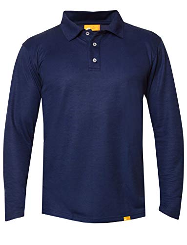 iQ-UV Herren Langarm Polo Shirt, royalnavy, L