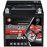 BlackMax YB9-B Motorradbatterie GEL 12V 9Ah Batterie YB9-BS CB9-B GM9Z 12N9-4B-1