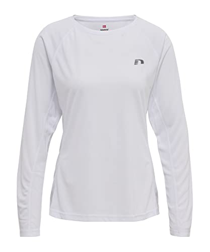 newline Women's Women CORE Running T-Shirt L/S, Weiß, M