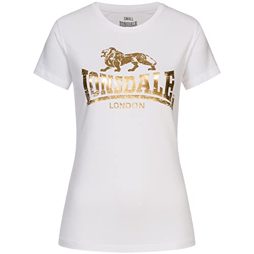 Lonsdale Women's BANTRY T-Shirt, White, M