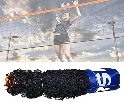 Jilijia 3–6 Meter verstellbares, faltbares Mini-Tennis- und Badminton-Kombi-Volleyball-Netz für Kinder, tragbar, für den Garten, Mini-Tennisnetz für Spieltraining (ohne Regal), 5 m