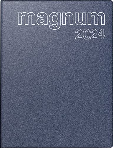 Rido Buchkalender magnum 18,3x24cm 1 Woche/2 Seiten Kunststoff blau 20