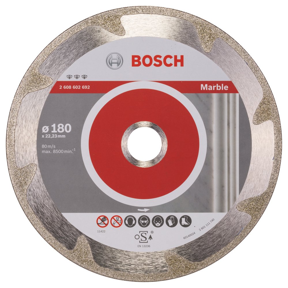 Bosch Professional Diamanttrennscheibe Best für Marble, 180 x 22,23 x 2,2 x 3 mm, 2608602692