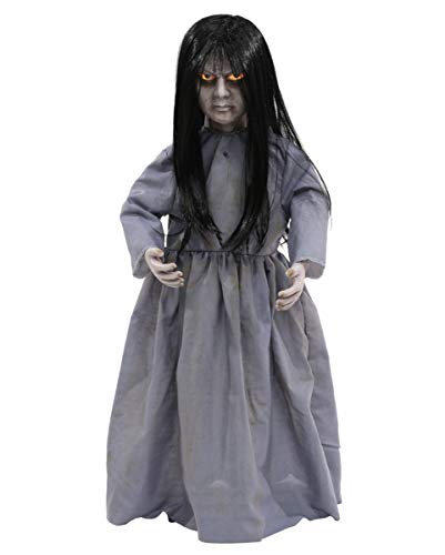 Horror-Shop Haunted Witch Doll Halloween Puppe mit Licht & Sound